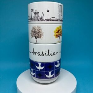Torre com 4 Xícaras Personalizadas